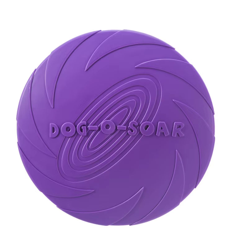 Silicone Interactive Flying Disc Toy for Dogs and Cats - Durable Chew and Training Aid