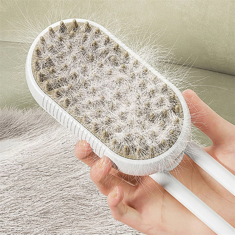 Zelpivo™ 3-in-1 Electric Steam Grooming Brush for Dogs & Cats