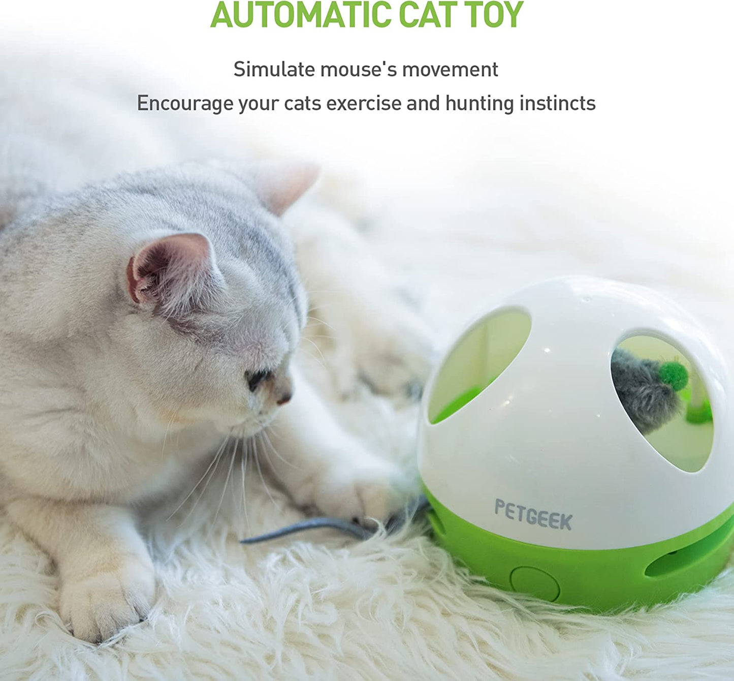 Zelpivo™ Hidey Mouse Interactive Cat Toy – Smart Automatic Play Toy