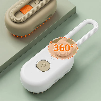 Zelpivo™ 3-in-1 Electric Steam Grooming Brush for Dogs & Cats