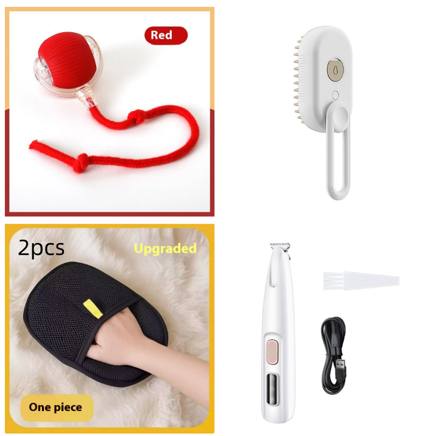 Zelpivo™ 3-in-1 Electric Steam Grooming Brush for Dogs & Cats