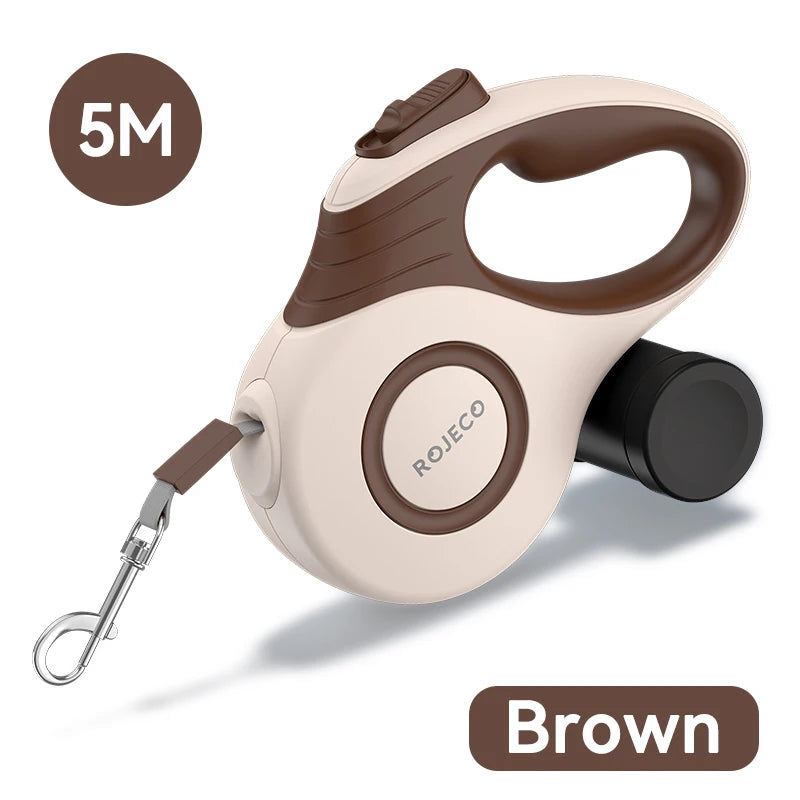 Automatic Retractable Dog Leash with 3M/5M Extendable Rope for Outdoor Activities - Ideal for Small Dogs and Cats
