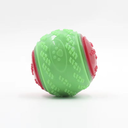 Interactive Soft TPR Dog Toys for Teeth Cleaning and Bite Resistance - Squeaky Ball Toy