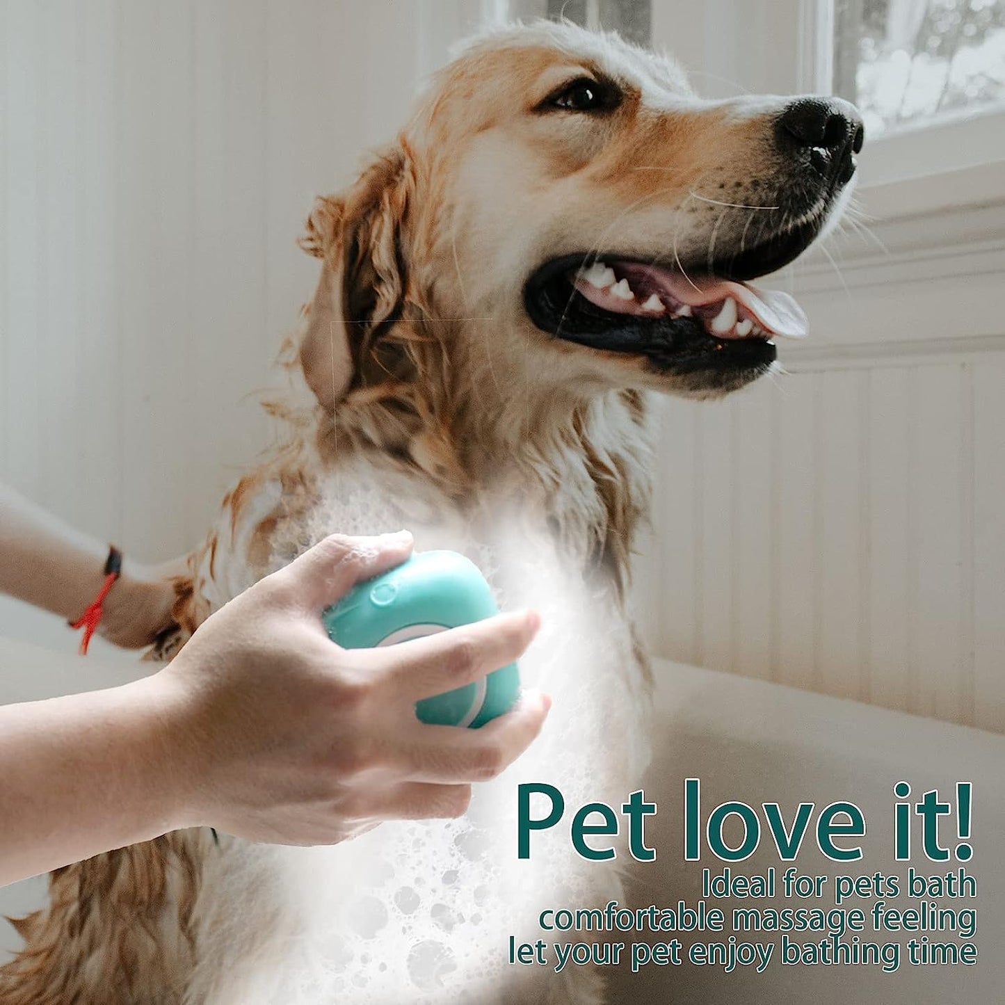 Zelpivo™ 2-in-1 Silicone Pet Bath Brush – Shampoo Dispenser & Grooming Brush