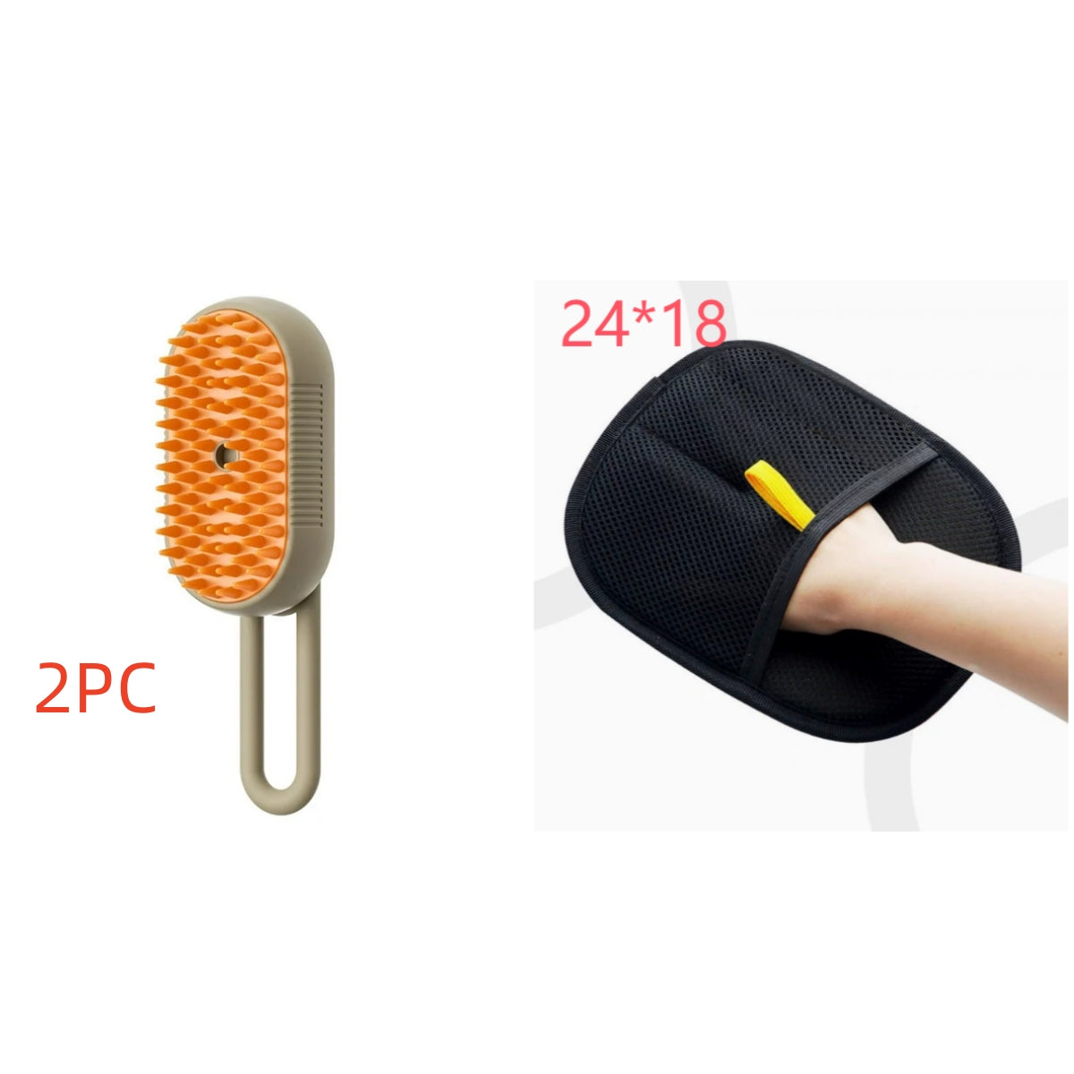 Zelpivo™ 3-in-1 Electric Steam Grooming Brush for Dogs & Cats
