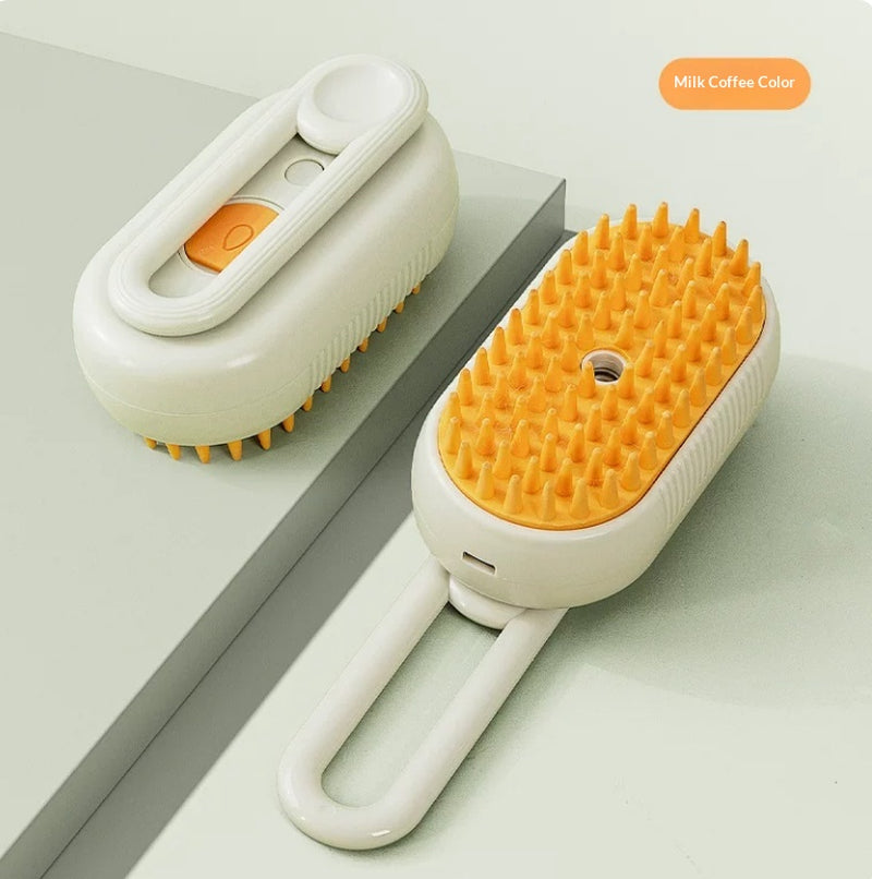 Zelpivo™ 3-in-1 Electric Steam Grooming Brush for Dogs & Cats