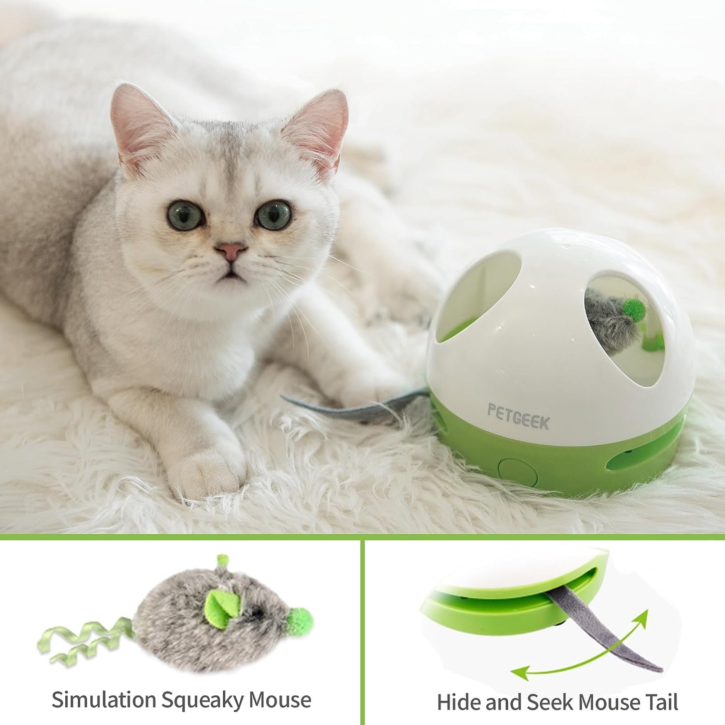 Zelpivo™ Hidey Mouse Interactive Cat Toy – Smart Automatic Play Toy