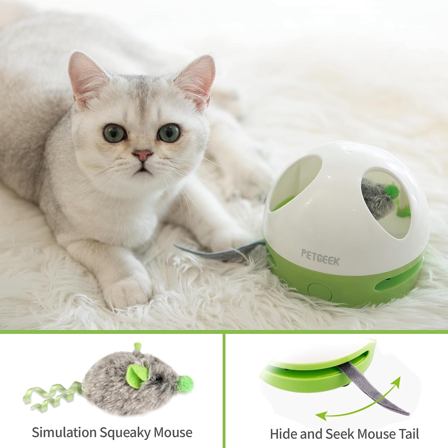 Zelpivo™ Hidey Mouse Interactive Cat Toy – Smart Automatic Play Toy