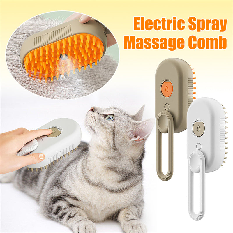 Zelpivo™ 3-in-1 Electric Steam Grooming Brush for Dogs & Cats