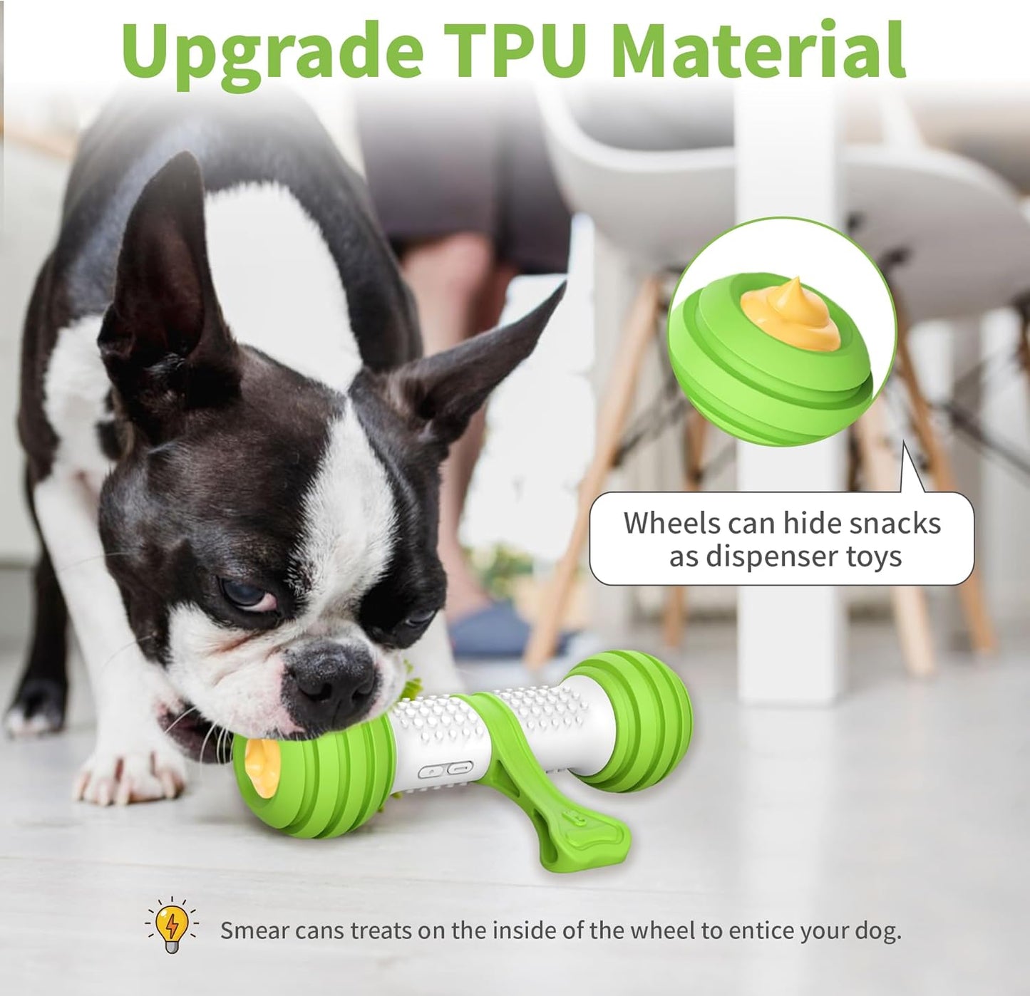 Zelpivo™ Smart Interactive Dog Bone Toy – Motion Activated & USB Rechargeable