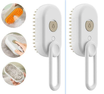 Zelpivo™ 3-in-1 Electric Steam Grooming Brush for Dogs & Cats