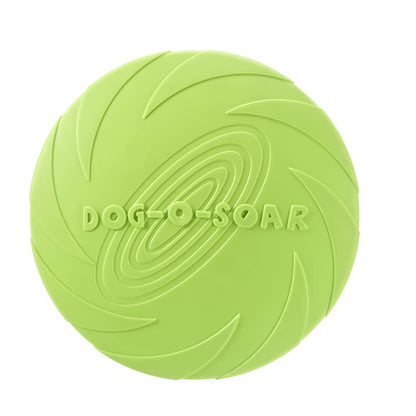Silicone Interactive Flying Disc Toy for Dogs and Cats - Durable Chew and Training Aid