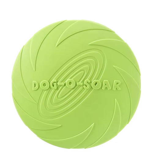 Silicone Interactive Flying Disc Toy for Dogs and Cats - Durable Chew and Training Aid