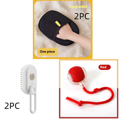 Zelpivo™ 3-in-1 Electric Steam Grooming Brush for Dogs & Cats