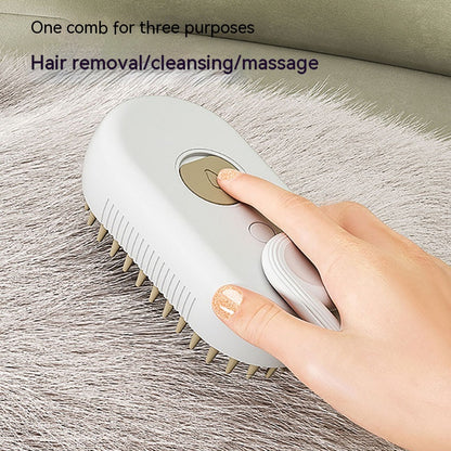 Zelpivo™ 3-in-1 Electric Steam Grooming Brush for Dogs & Cats