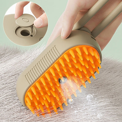 Zelpivo™ 3-in-1 Electric Steam Grooming Brush for Dogs & Cats