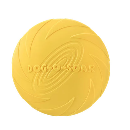 Silicone Interactive Flying Disc Toy for Dogs and Cats - Durable Chew and Training Aid