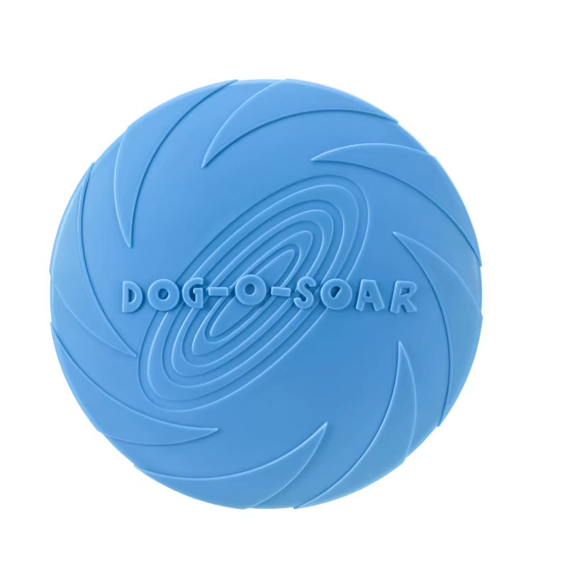 Silicone Interactive Flying Disc Toy for Dogs and Cats - Durable Chew and Training Aid