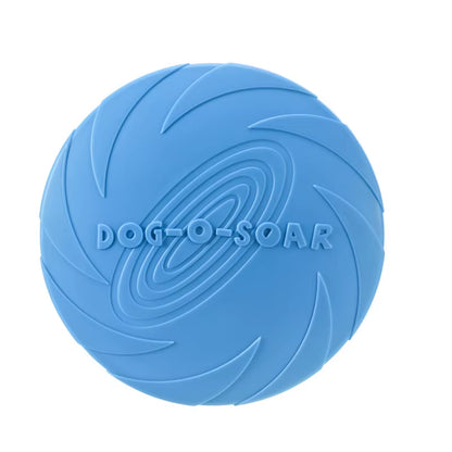 Silicone Interactive Flying Disc Toy for Dogs and Cats - Durable Chew and Training Aid