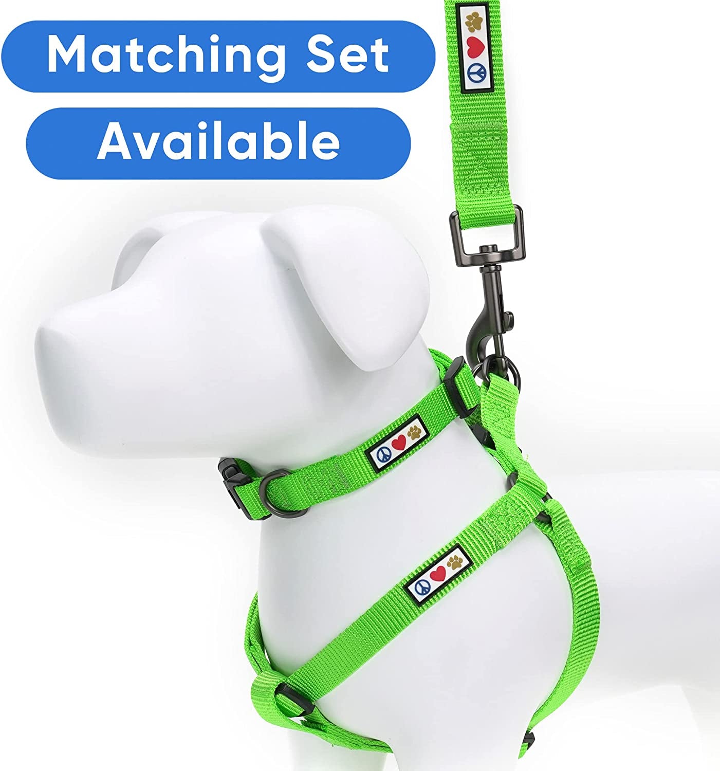 Durable 6 Ft Green Nylon Dog Leash with Custom Name and Phone Embroidery for Medium and Large Breeds