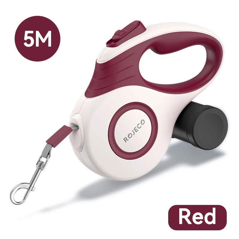 Automatic Retractable Dog Leash with 3M/5M Extendable Rope for Outdoor Activities - Ideal for Small Dogs and Cats