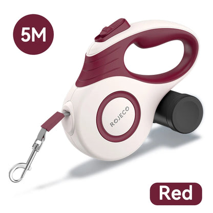 Automatic Retractable Dog Leash with 3M/5M Extendable Rope for Outdoor Activities - Ideal for Small Dogs and Cats