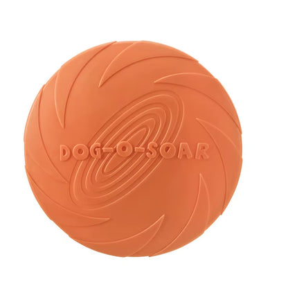 Silicone Interactive Flying Disc Toy for Dogs and Cats - Durable Chew and Training Aid
