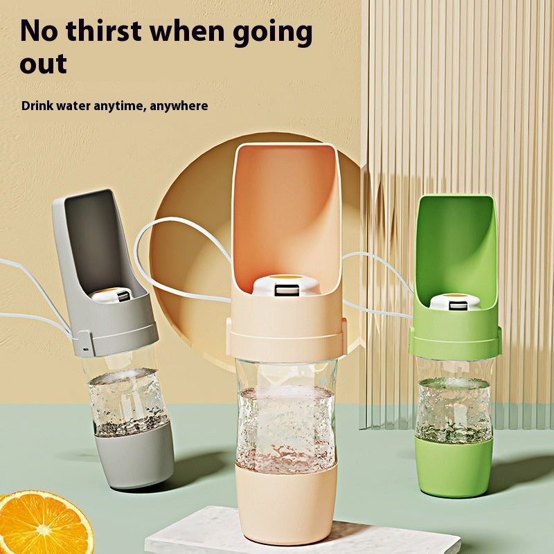 Zelpivo™ 2-in-1 Travel Water Bottle & Food Container for Dogs & Cats