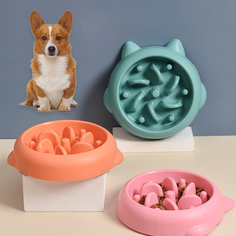 Zelpivo™ Slow Feeder Bowl – Healthy Eating for Dogs & Cats