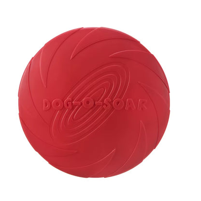 Silicone Interactive Flying Disc Toy for Dogs and Cats - Durable Chew and Training Aid