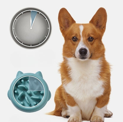 Zelpivo™ Slow Feeder Bowl – Healthy Eating for Dogs & Cats